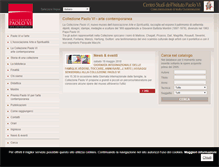 Tablet Screenshot of collezionepaolovi.it